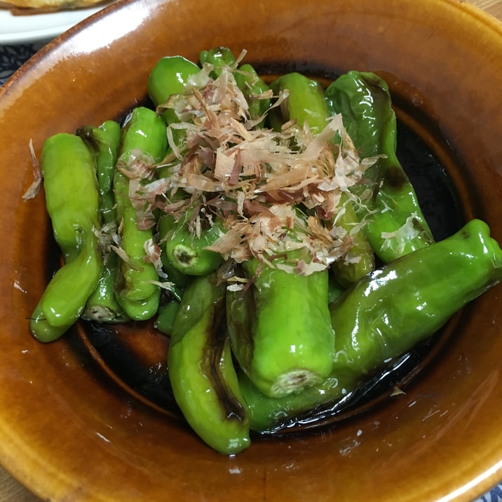 プラス1品に!ししとうの焼くだけ一皿。